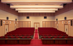 Thi công tiêu âm hội trường BQP