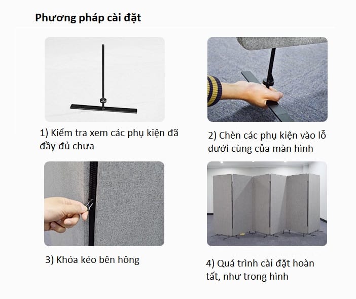 Bảng hấp thụ âm thanh văn phòng di dộng SRB6055 13