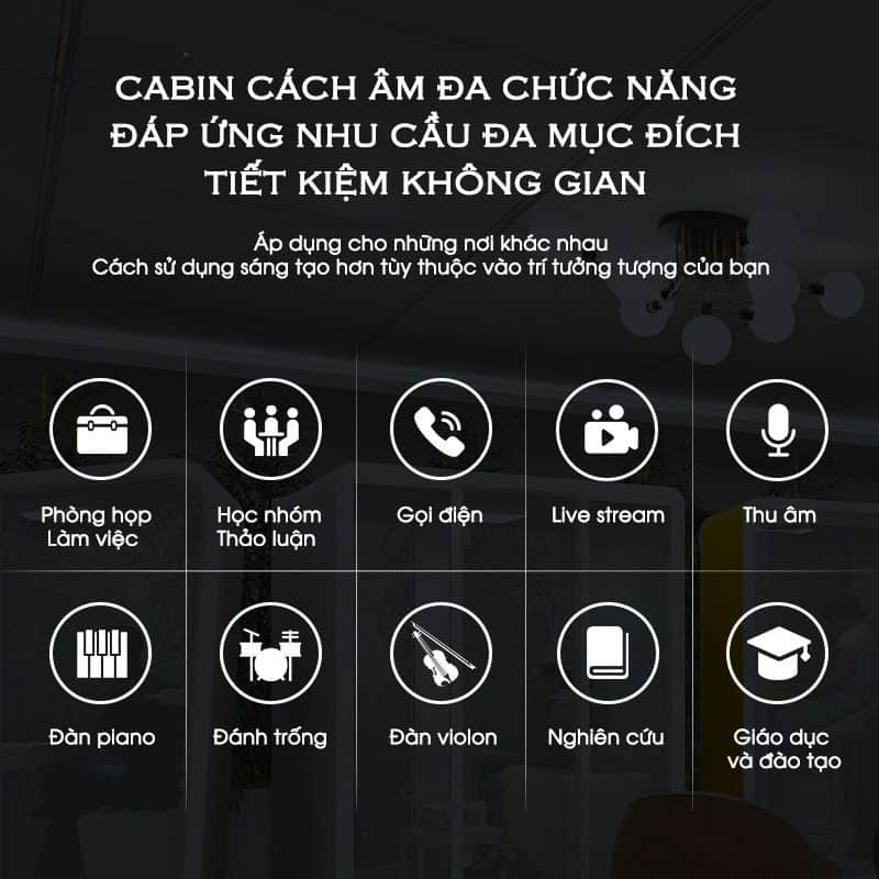 Phòng tiêu âm cách âm chơi nhạc cụ chống ồn FLS.BLF15 11