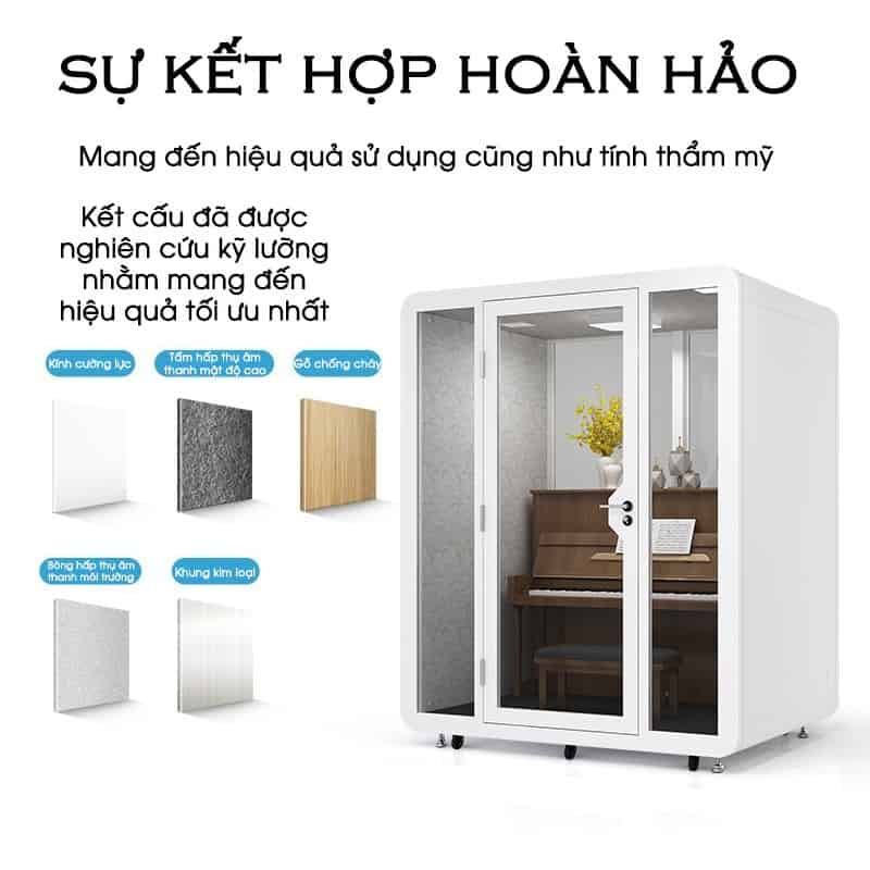 Cabin cách âm phòng họp trực tuyến công sở FLS.BLF18 9