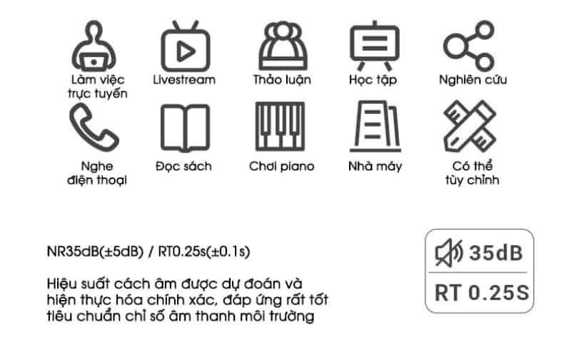 Phòng làm việc nghe điện thoại cách âm đa dụng PDOF.S972 11