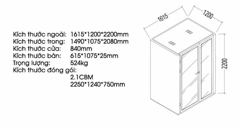 Phòng làm việc trực tuyến cách âm di dộng FPS.M1615 23