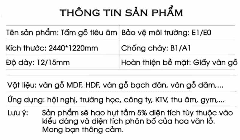 Vách gỗ MDF tán âm dạng lỗ 122x244cm GH001 16