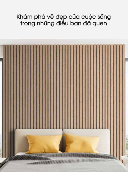 Vách tiêu âm trang trí polyester và gỗ MDF SR1611 6